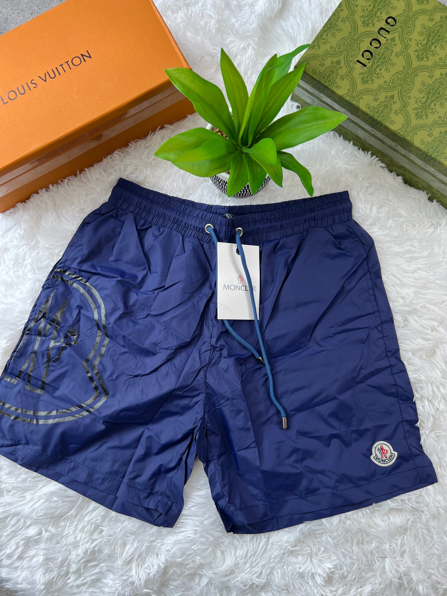 Moncler blue shorts