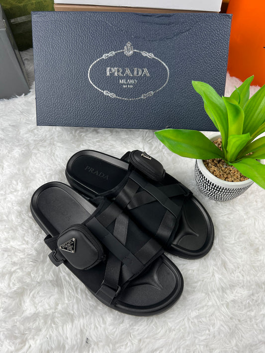 Men Prada slides