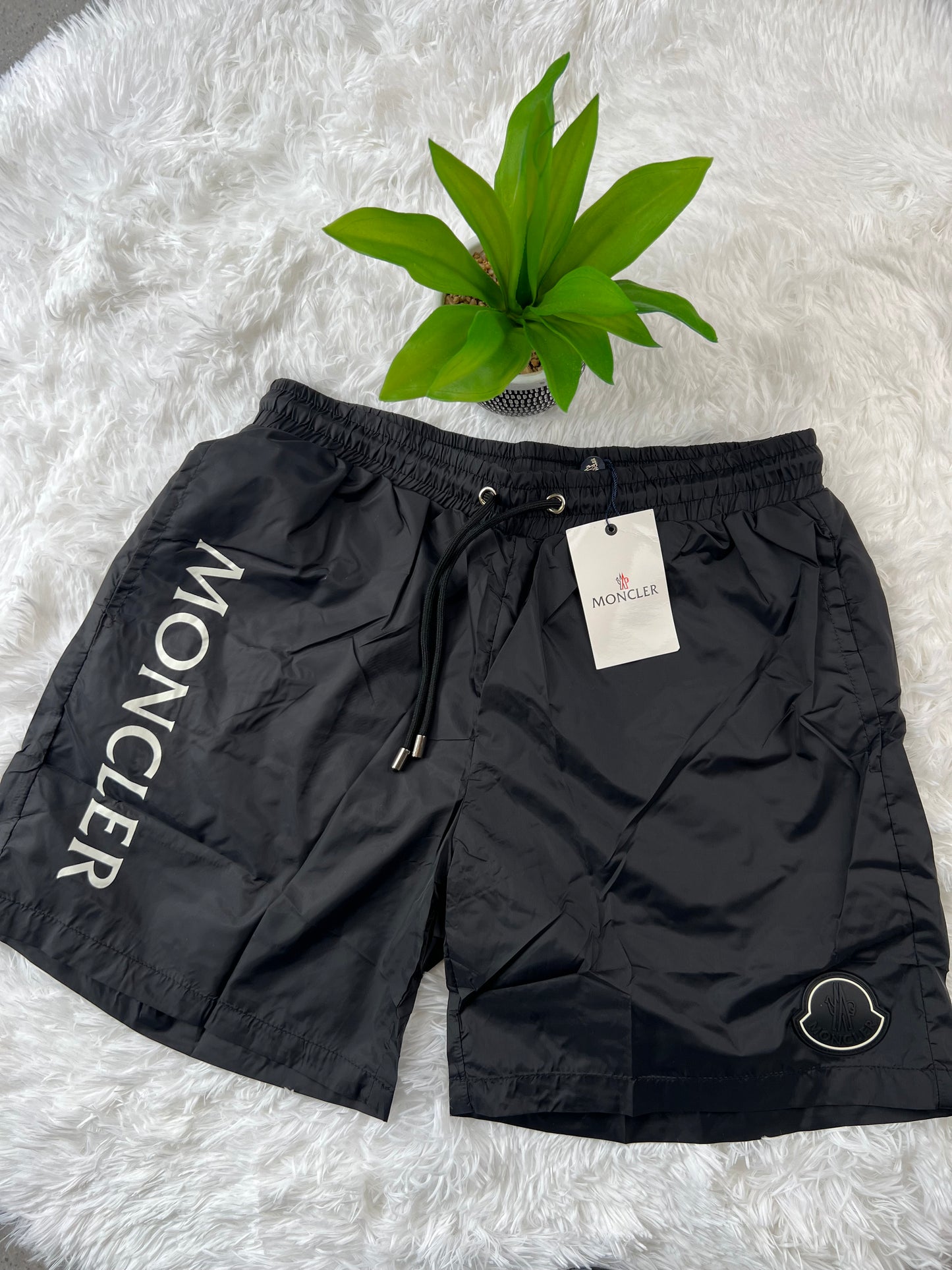 Moncler black shorts