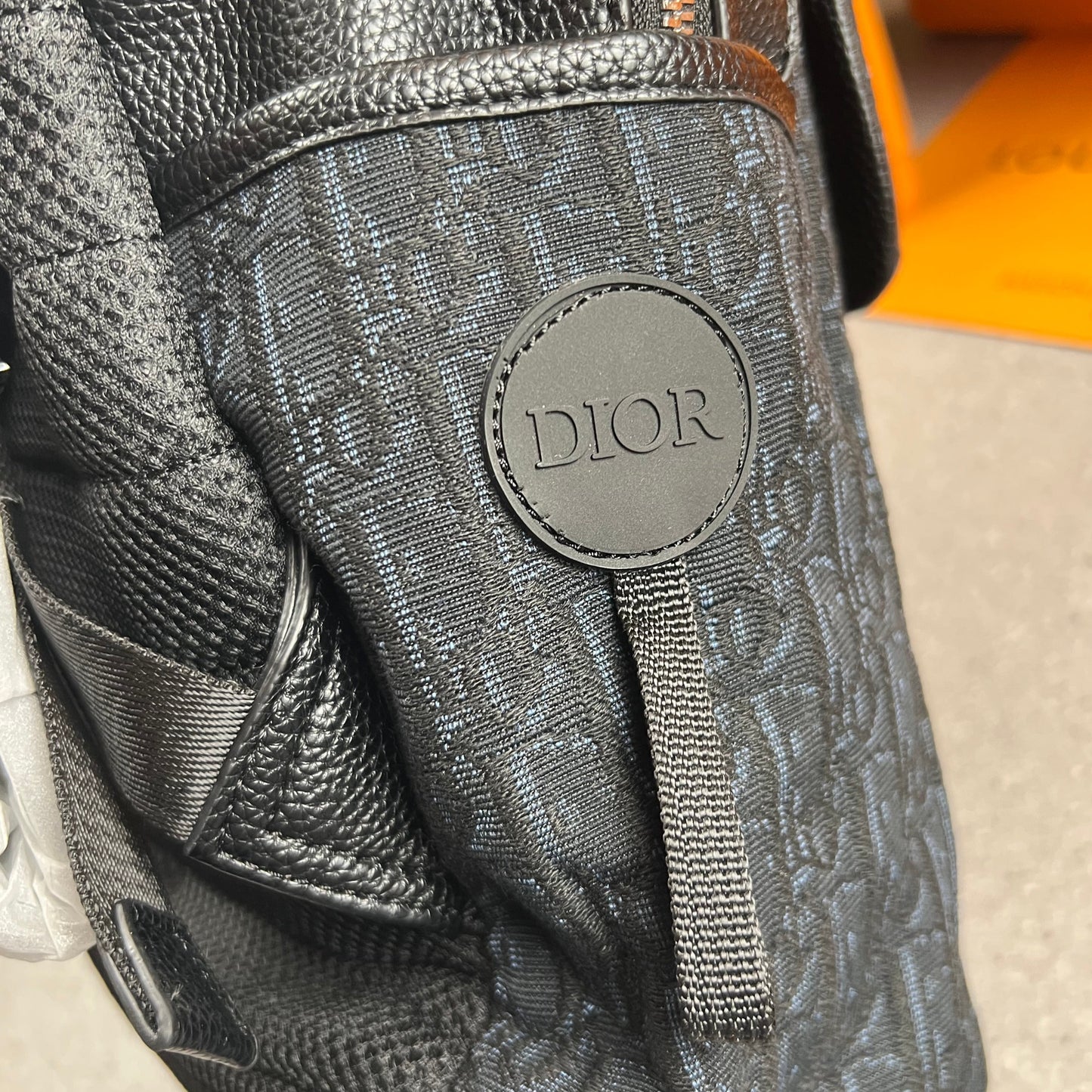 Dior black backpack